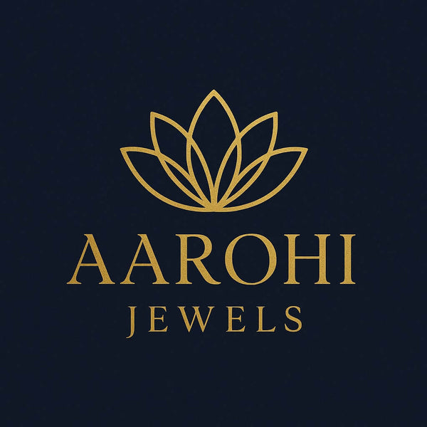 Aarohi Jewels official logo with lotus design